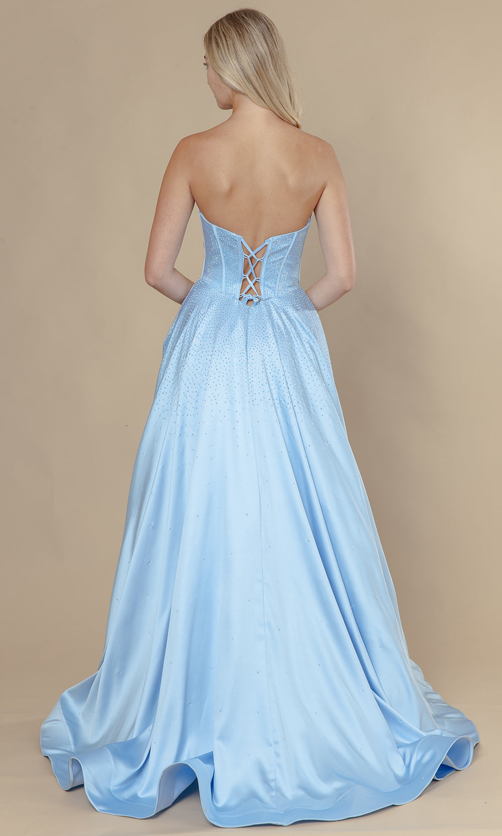 Poly USA 25132 - Corset Style Embellished A-Line Dress Prom Dresses