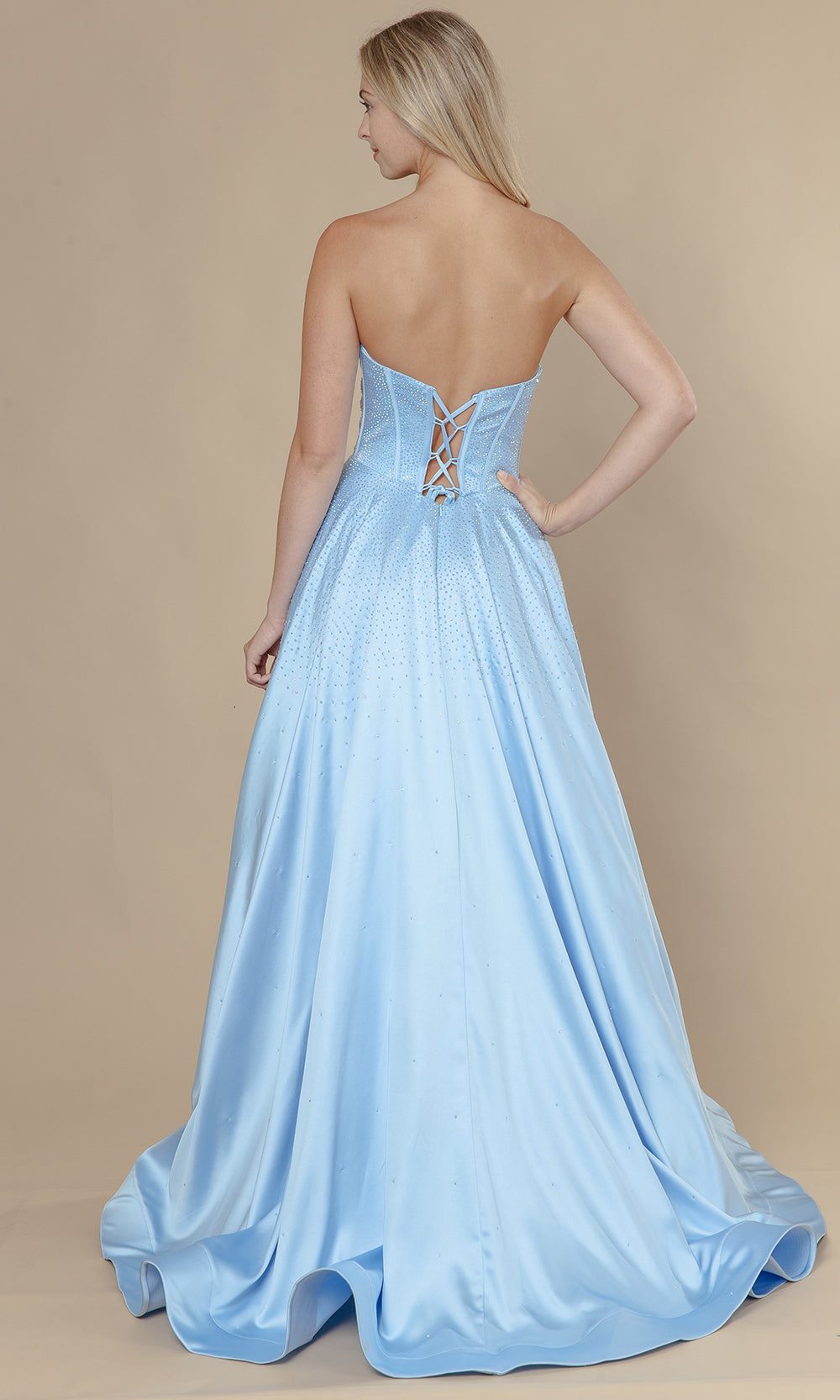Poly USA 25132 - Corset Style Embellished A-Line Dress Prom Dresses