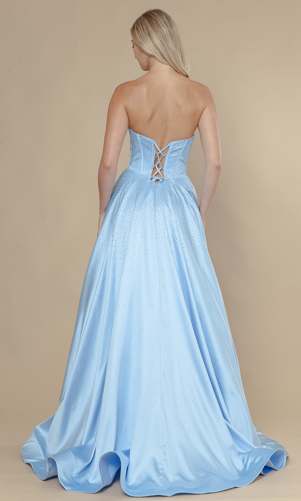 Poly USA 25132 - Corset Style Embellished A-Line Dress Prom Dresses