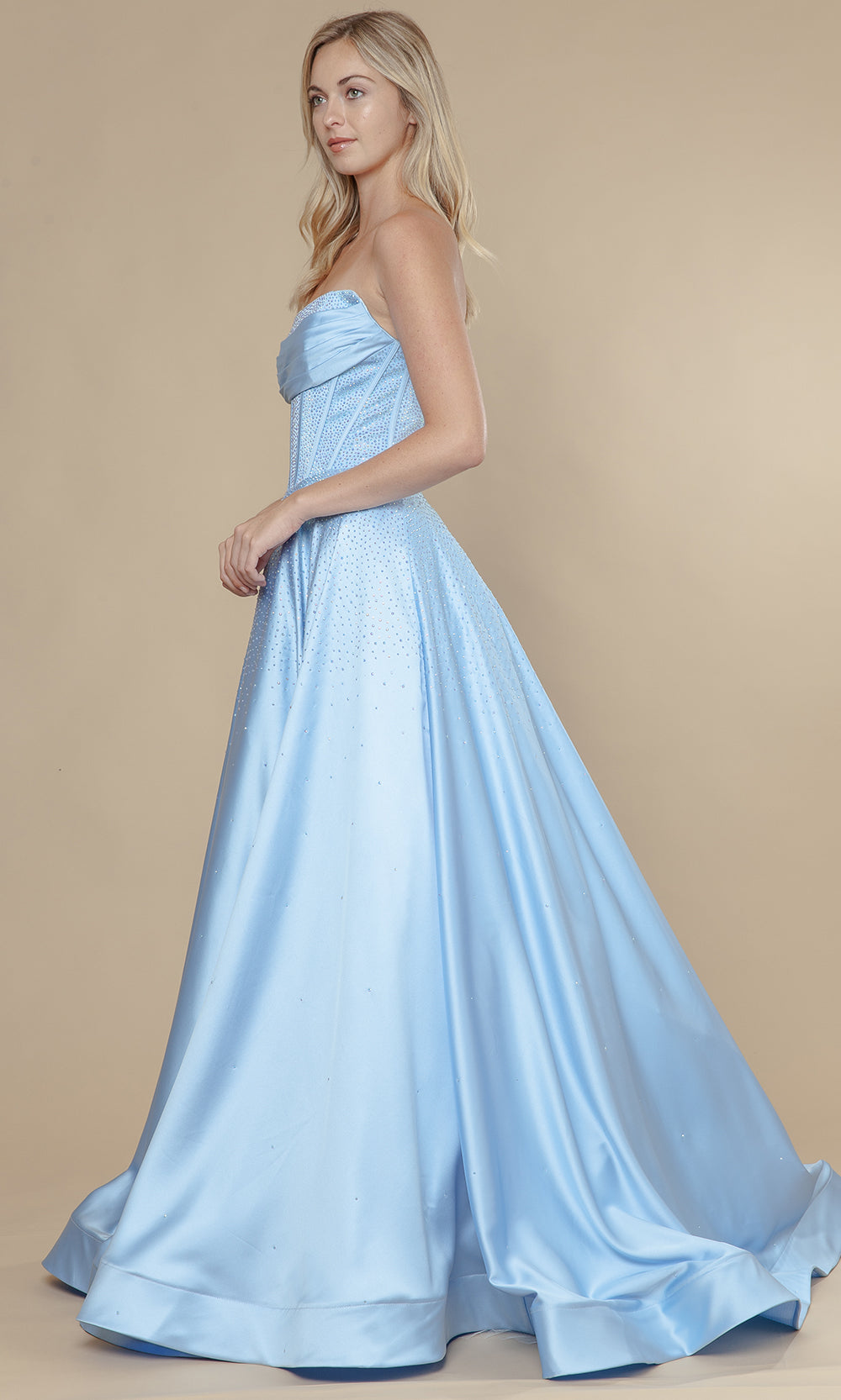 Poly USA 25132 - Corset Style Embellished A-Line Dress Prom Dresses
