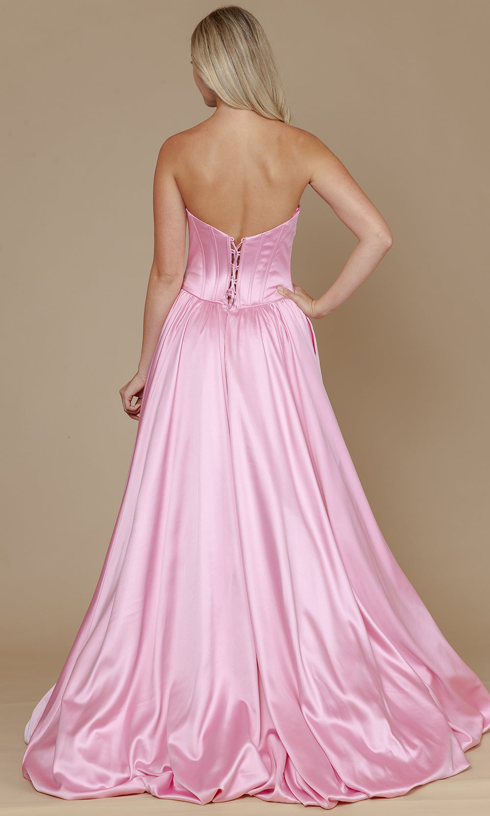 Poly USA 25136 - Structured Corset Bubble Hem Prom Dress Prom Dresses
