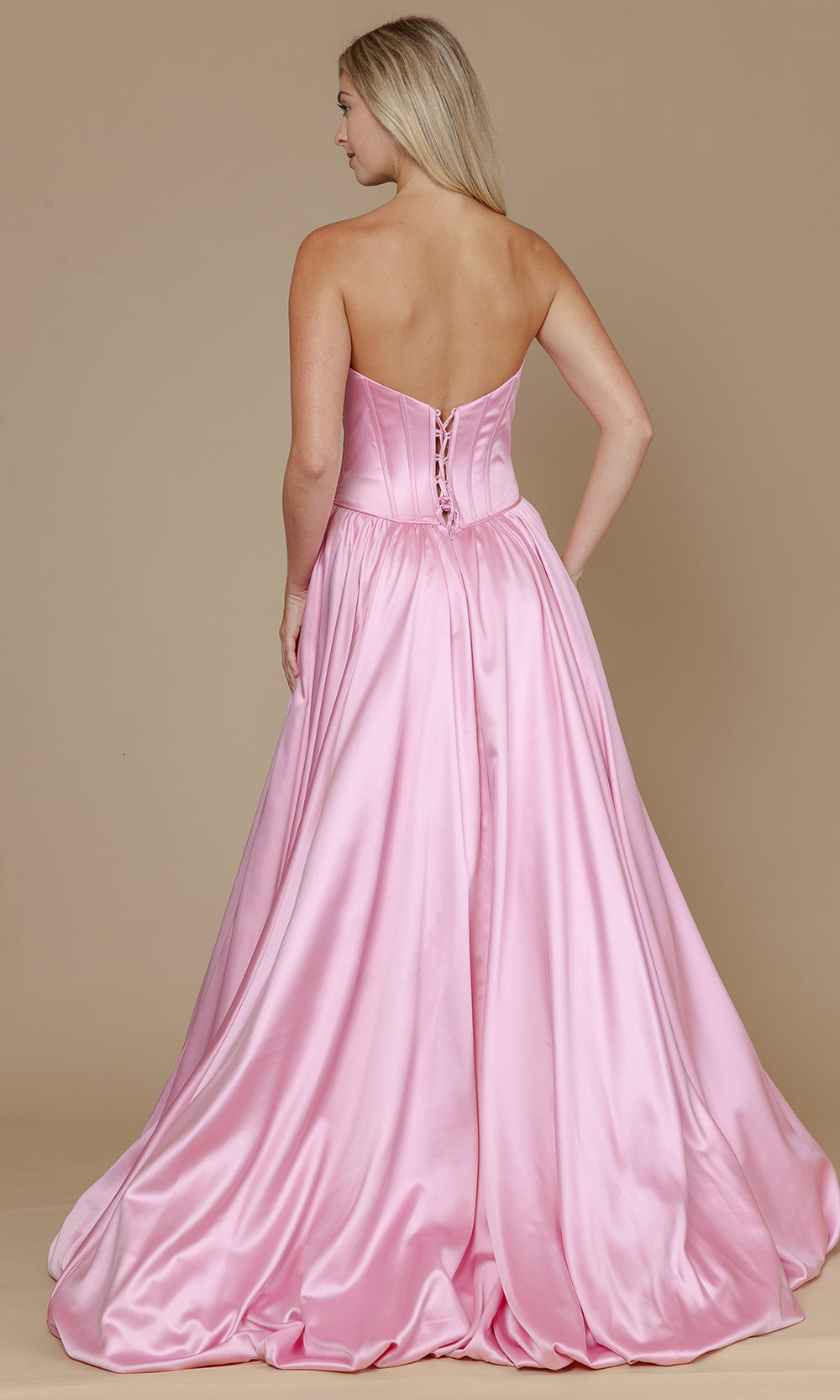 Poly USA 25136 - Structured Corset Bubble Hem Prom Dress Prom Dresses