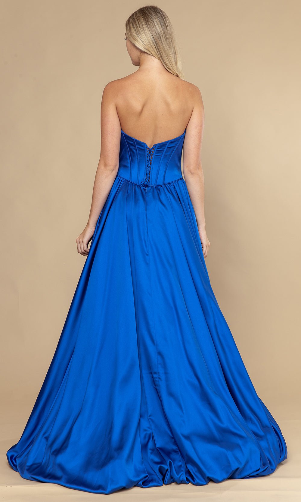 Poly USA 25136 - Structured Corset Bubble Hem Prom Dress Prom Dresses