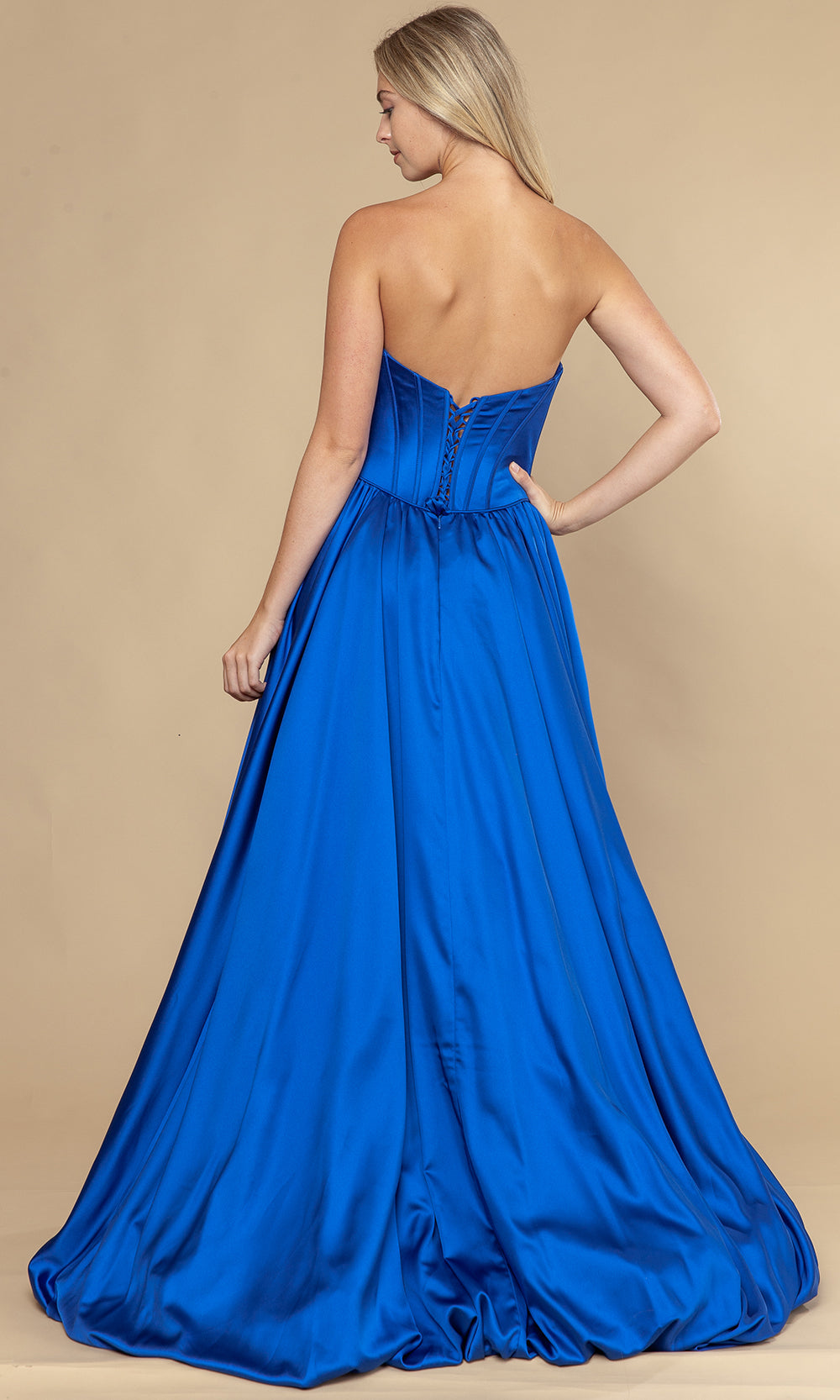 Poly USA 25136 - Structured Corset Bubble Hem Prom Dress Prom Dresses