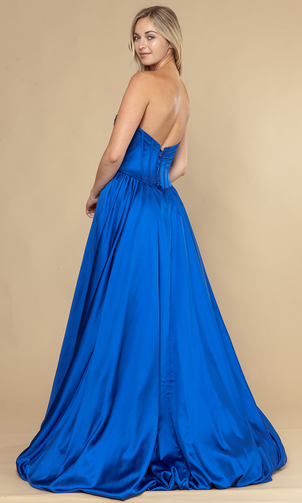 Poly USA 25136 - Structured Corset Bubble Hem Prom Dress Prom Dresses