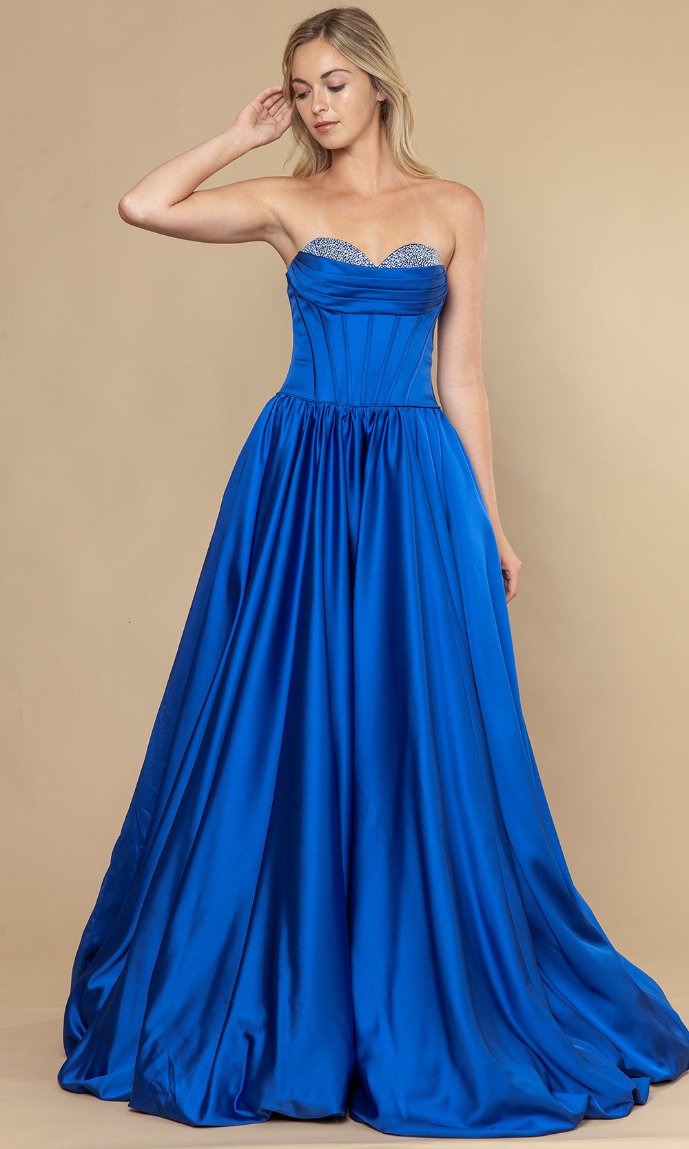 Poly USA 25136 - Structured Corset Bubble Hem Prom Dress Prom Dresses