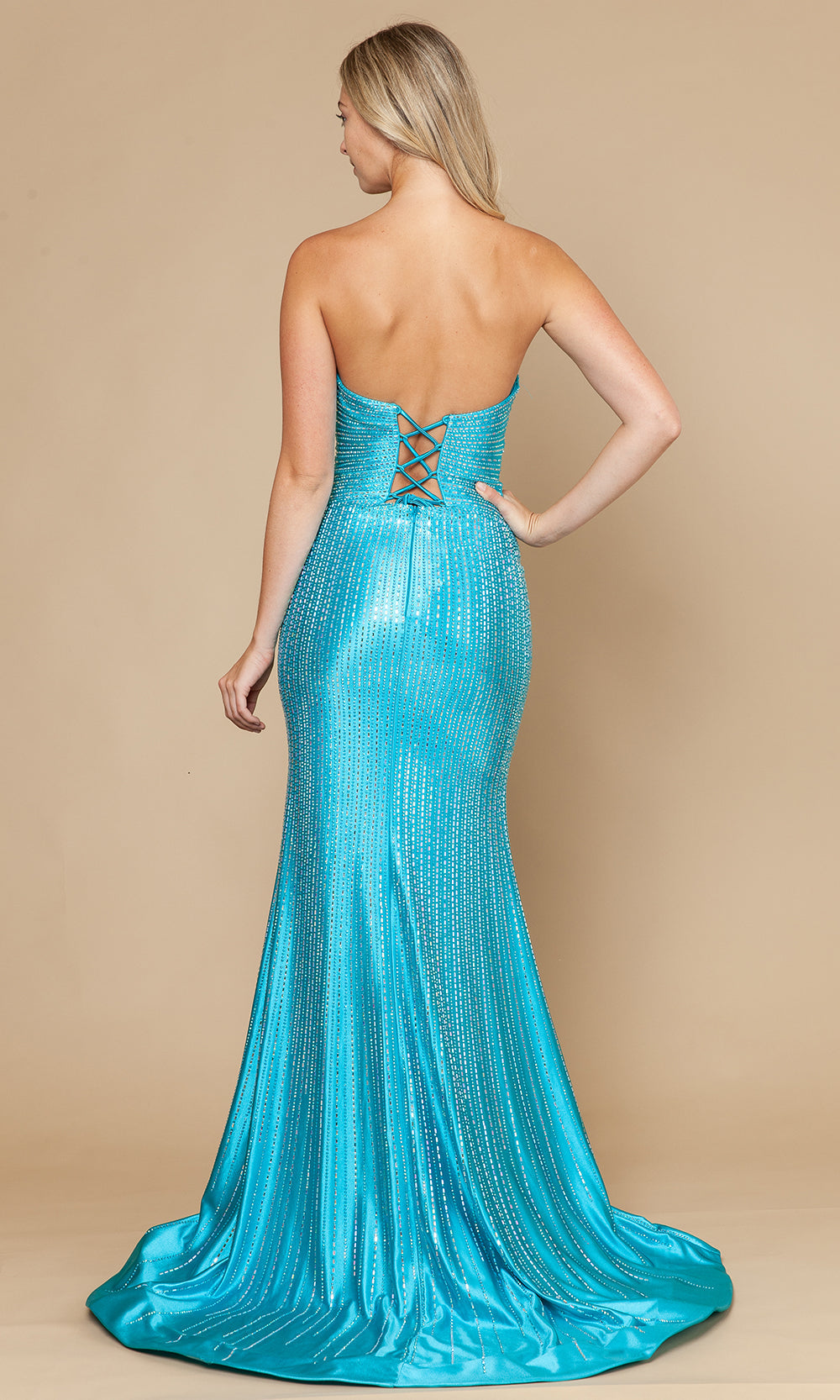 Poly USA 25140 - Sweetheart Rhinestone Satin Prom Dress Prom Dresses