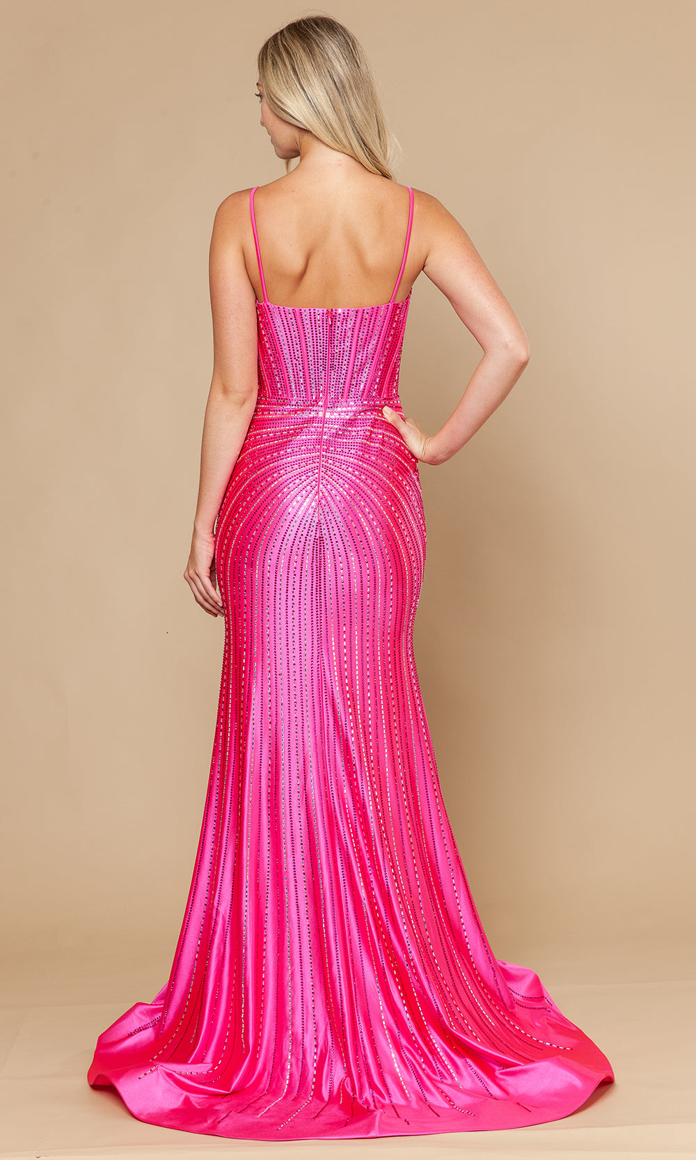 Poly USA 25146 - Sheath Skirt Fully Beaded Prom Gown Prom Dresses