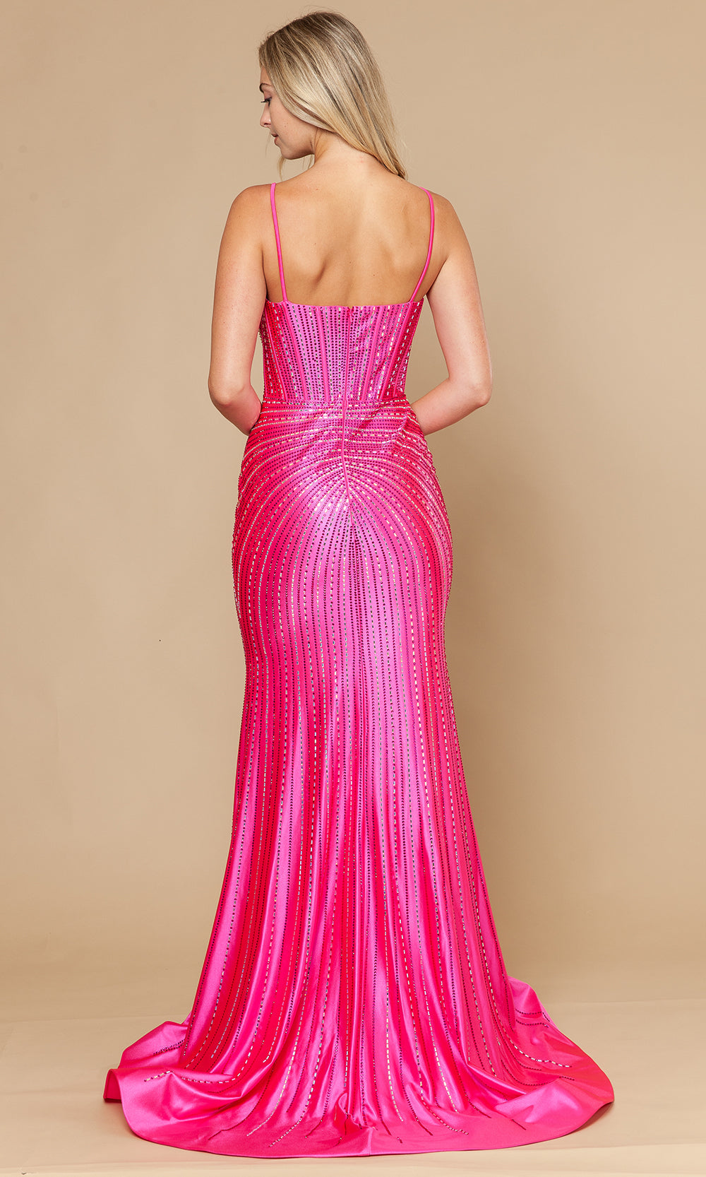 Poly USA 25146 - Sheath Skirt Fully Beaded Prom Gown Prom Dresses