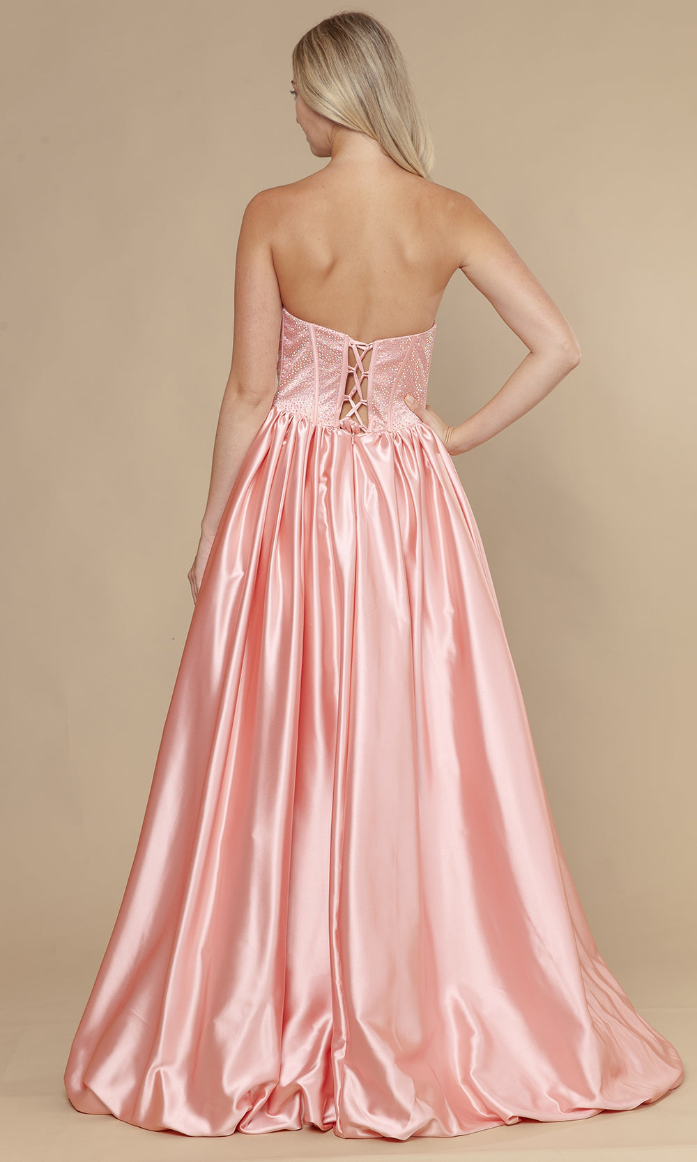 Poly USA 25156 - Sparkling Corset Bubble Hem Prom Gown Prom Dresses