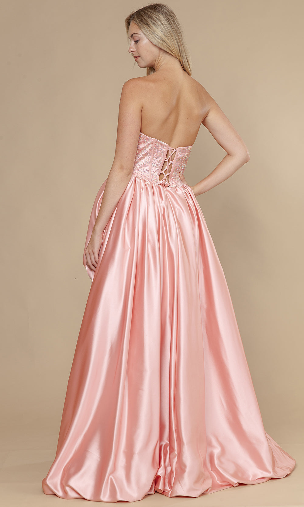Poly USA 25156 - Sparkling Corset Bubble Hem Prom Gown Prom Dresses
