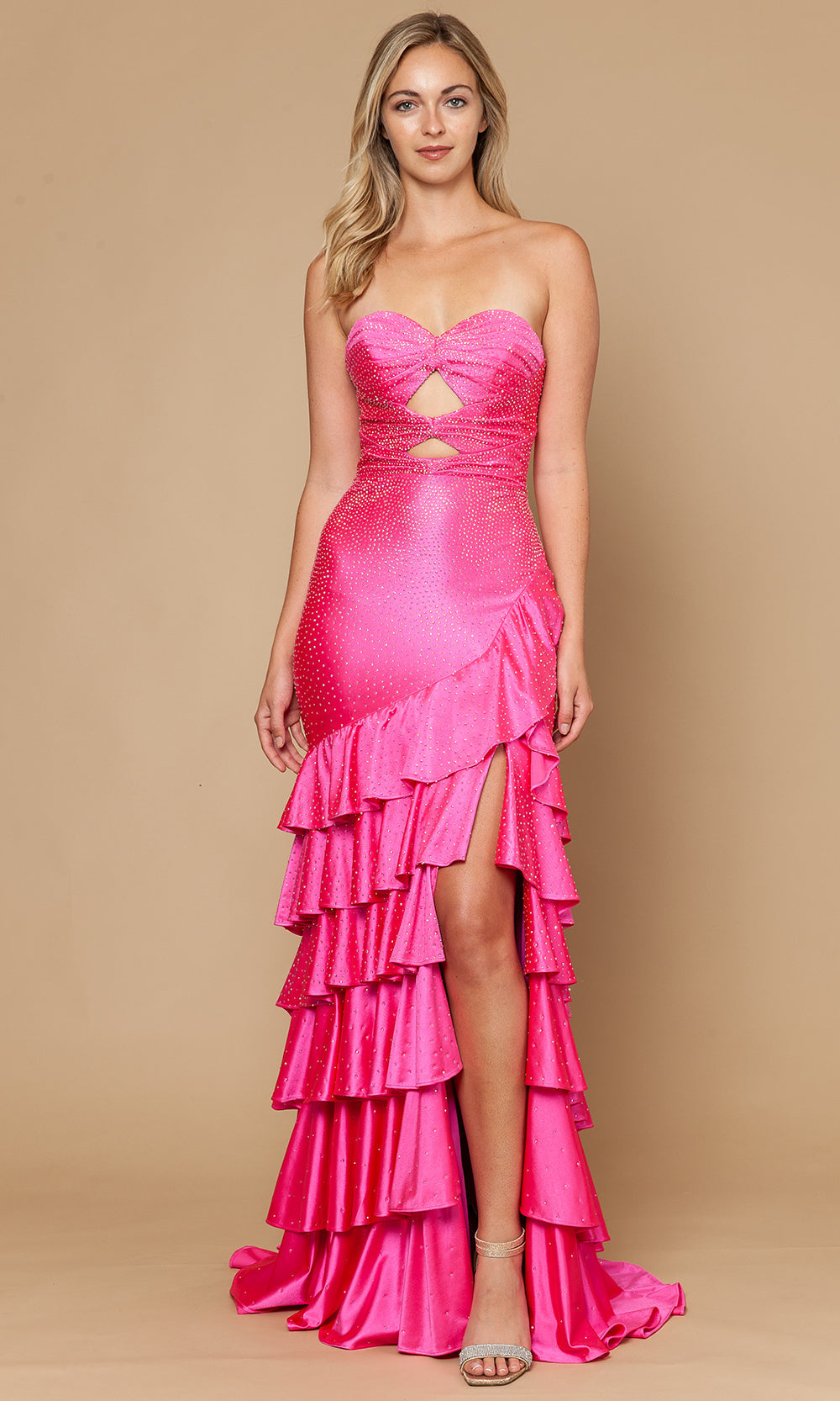 Poly USA 25158 - Cutout Bodice Sweetheart Trumpet Dress Prom Dresses