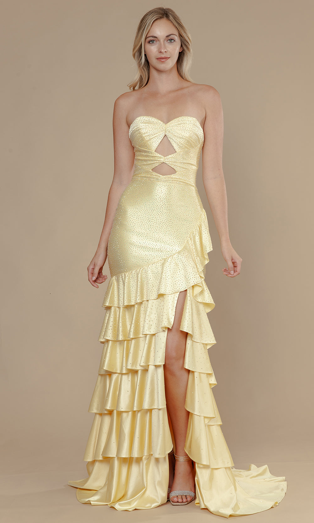 Poly USA 25158 - Cutout Bodice Sweetheart Trumpet Dress Prom Dresses