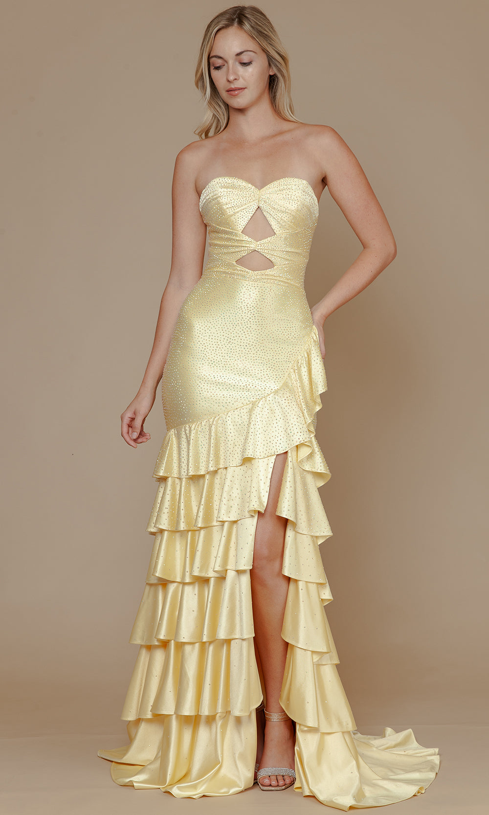 Poly USA 25158 - Cutout Bodice Sweetheart Trumpet Dress Prom Dresses