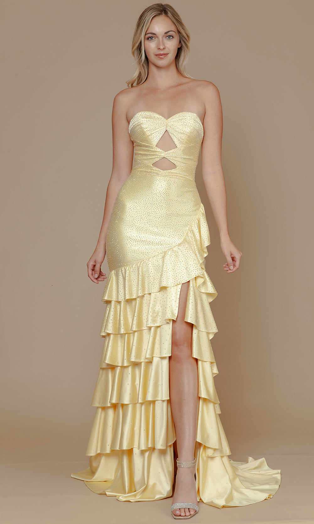 Poly USA 25158 - Cutout Bodice Sweetheart Trumpet Dress Prom Dresses