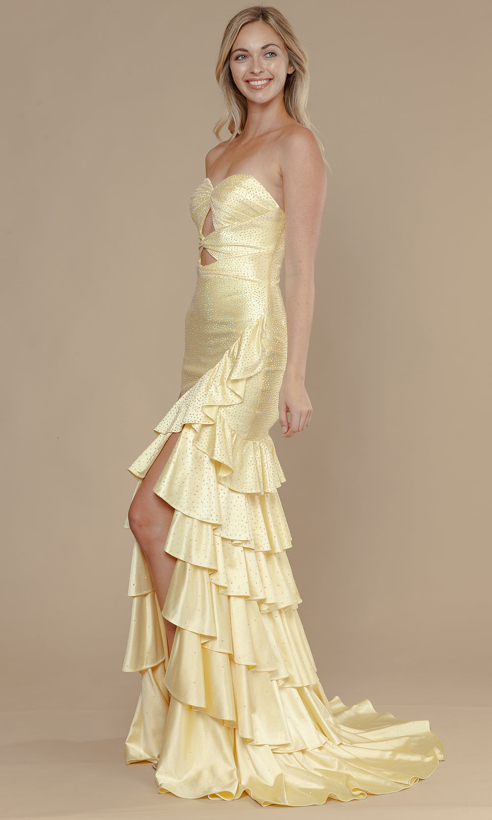 Poly USA 25158 - Cutout Bodice Sweetheart Trumpet Dress Prom Dresses