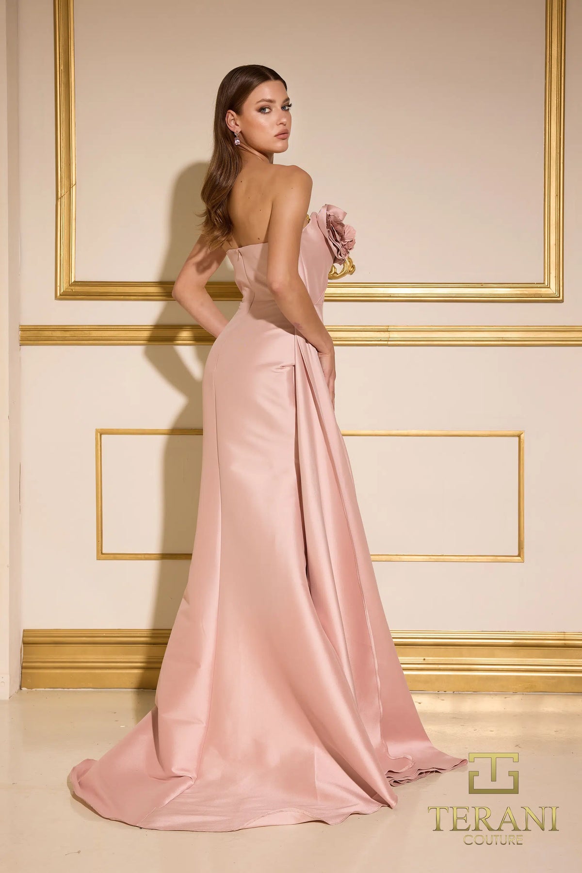 Terani Couture 251E4251 - Beaded Trim Sheath Evening Gown