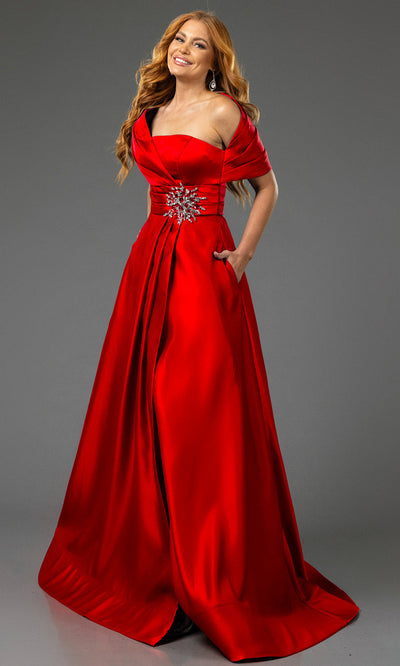 Terani Couture 251M4441 - Asymmetric A-Line Evening Gown Mother of the Bride Dresses