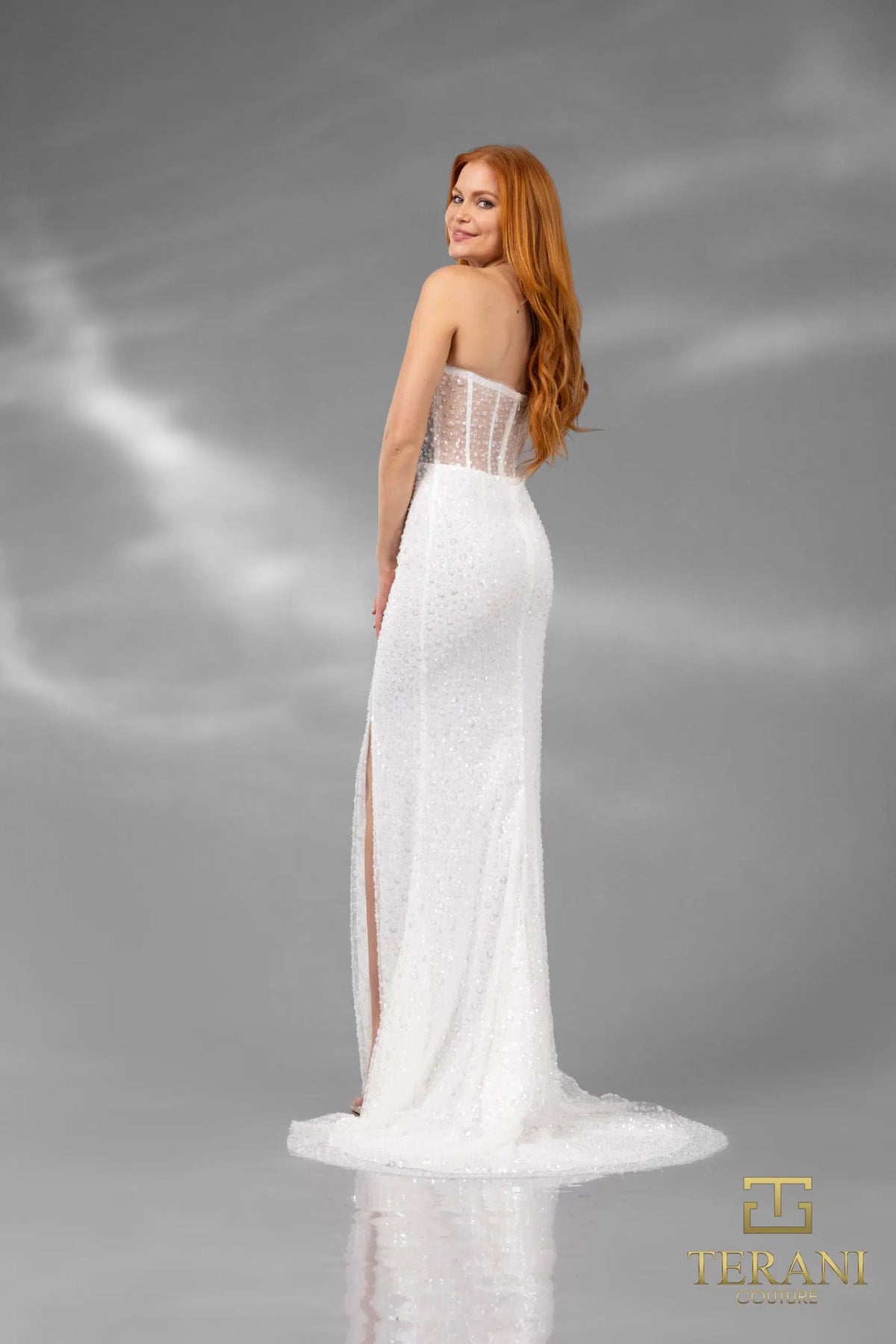 Terani Couture 251P4560 - Strapless Bodycon Prom Dress