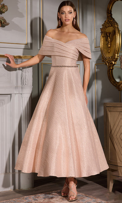 Terani Couture 252C5022 - Beaded Belt A-line Evening Gown Cocktail Dresses