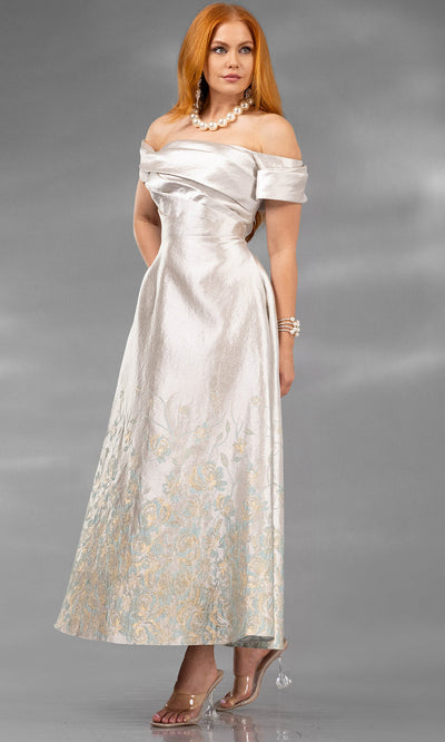 Terani Couture 252C5508 - Tea-Length Off Shoulder Formal Dress Cocktail Dresses