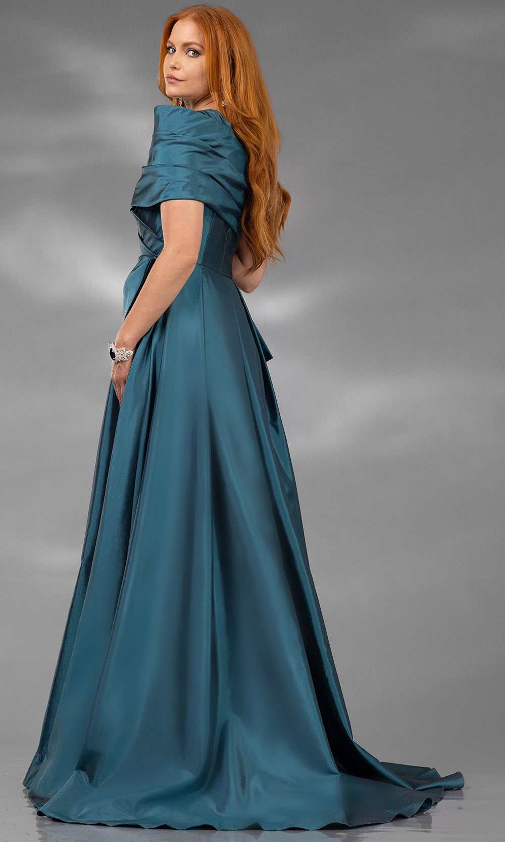 Terani Couture 252E5102 - One Shoulder Taffeta A-Line Gown