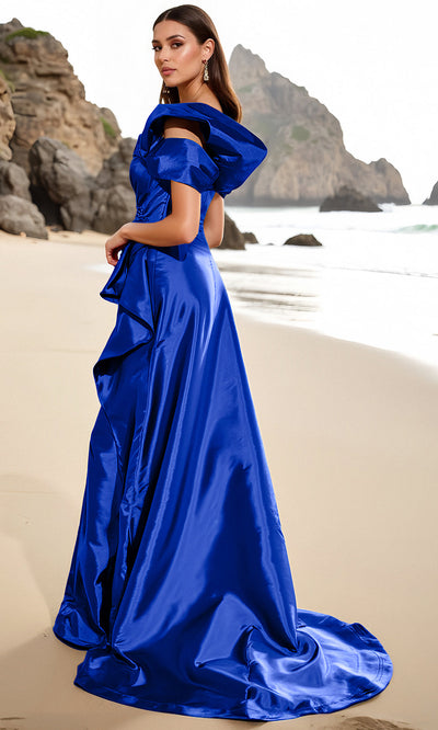 Terani Couture 252E5148 - Layered Skirt Asymmetric Long Gown Mother of the Bride Dresses