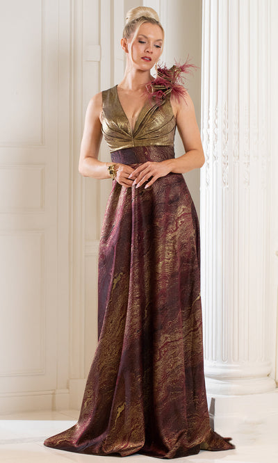 Terani Couture 252E5124 - Pleated Bodice Sweetheart Long Gown Special Occasion Dress