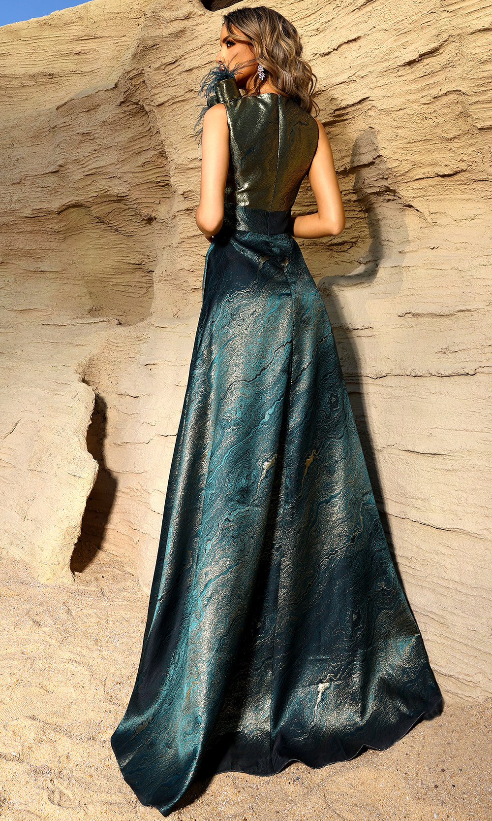 Terani Couture 252E5124 - Pleated Bodice Sweetheart Long Gown Special Occasion Dress