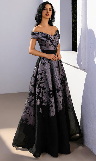 Terani Couture 252E5188 - Burnout Organza Evening Gown