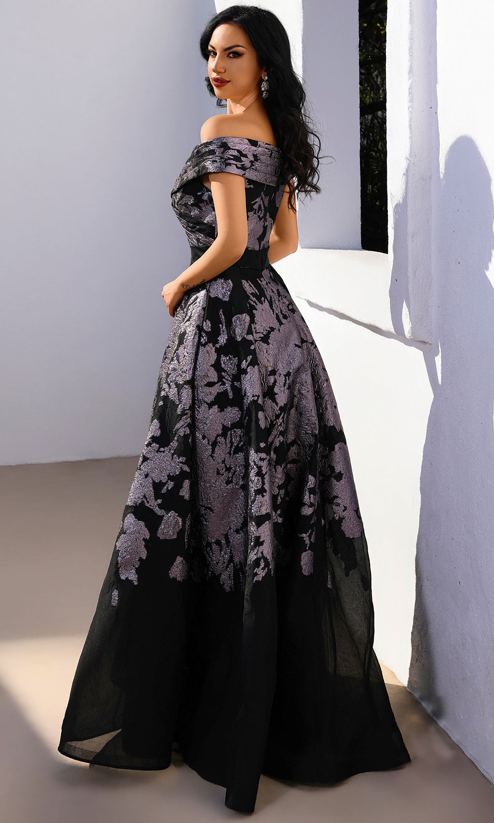 Terani Couture 252E5188 - Burnout Organza Evening Gown