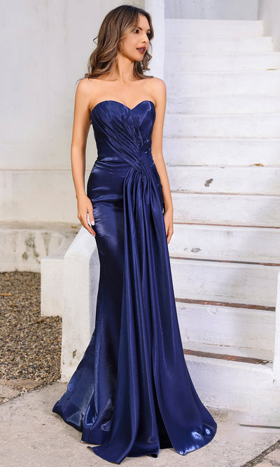 Terani Couture 252E5512 - Front Draped Sweetheart Evening Gown Evening Dresses
