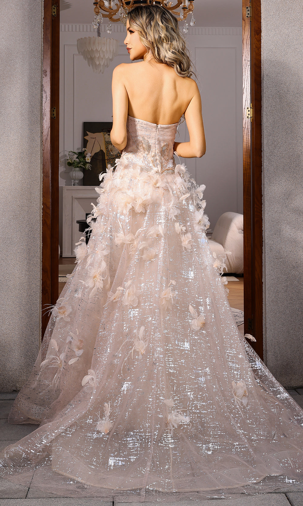 Terani Couture 252E5124 - Pleated Bodice Sweetheart Long Gown Special Occasion Dress