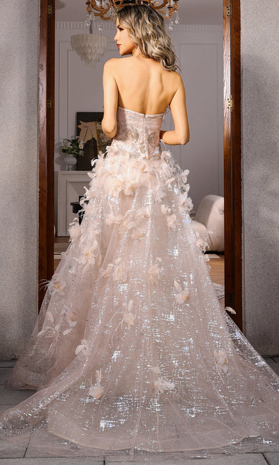 Terani Couture 252E5124 - Pleated Bodice Sweetheart Long Gown Special Occasion Dress