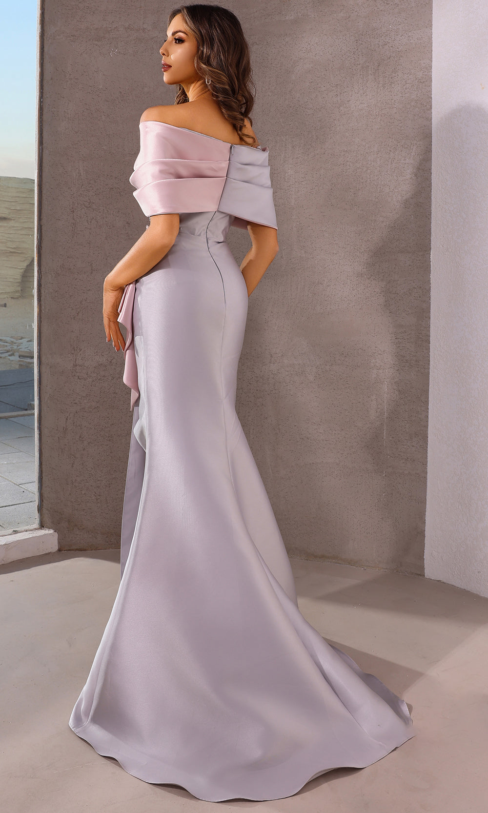 Terani Couture 252M5324 - Short Sleeve Embellished Gown with Peplum Prom Dresses
