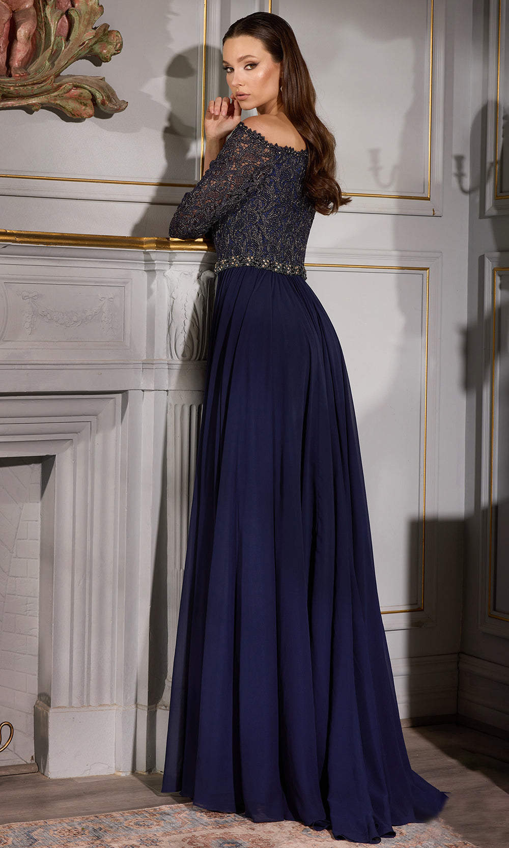 Terani Couture 252E5124 - Pleated Bodice Sweetheart Long Gown Special Occasion Dress