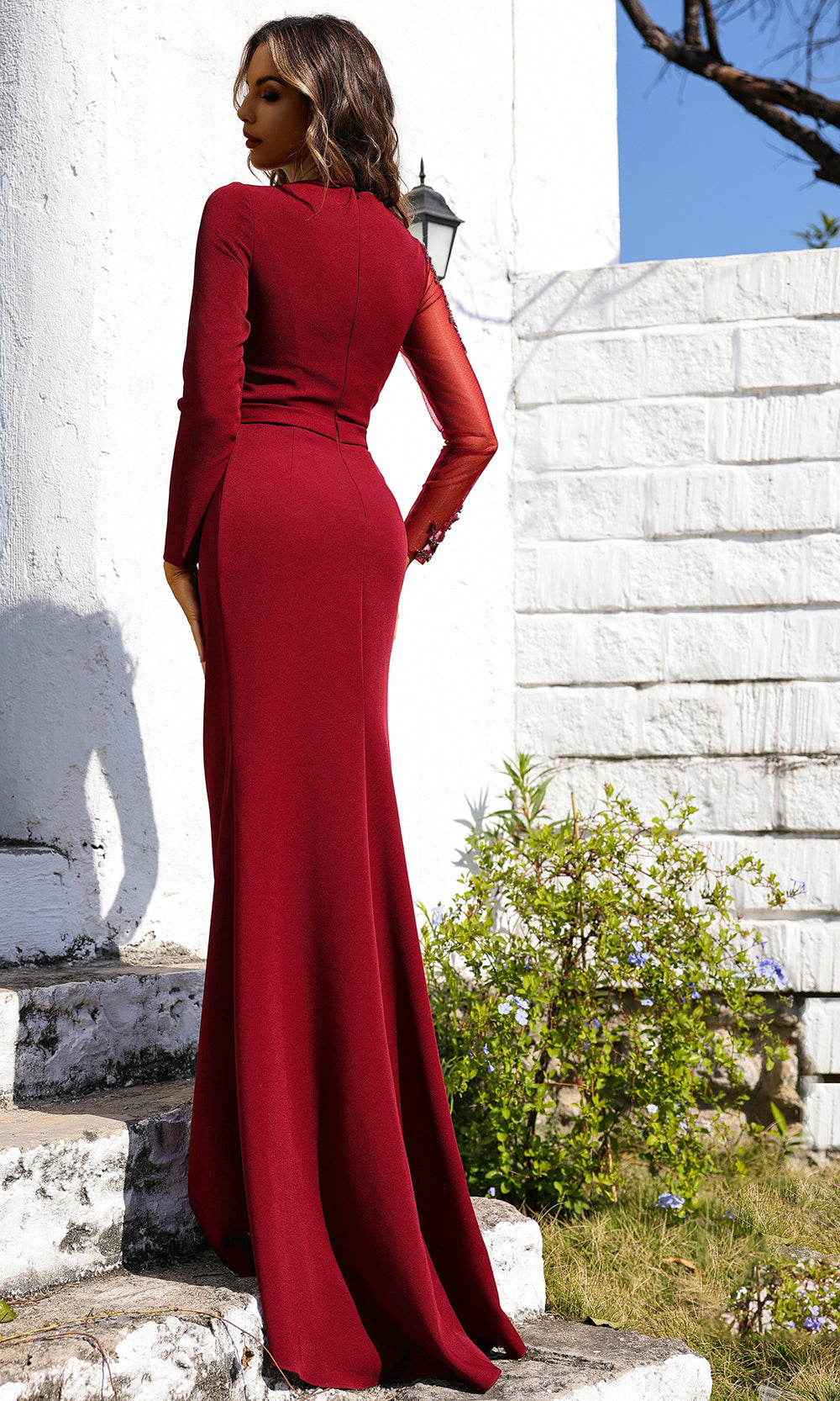 Terani Couture 252M5341 - Long Sleeve Intricate Beaded Gown Special Occasion Dress