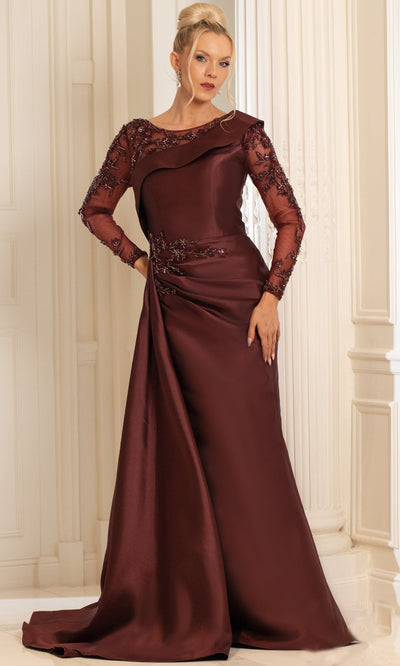 Terani Couture 252M5344 - Long Sleeve Embellished Sheath Gown Mother of the Bride Dresses