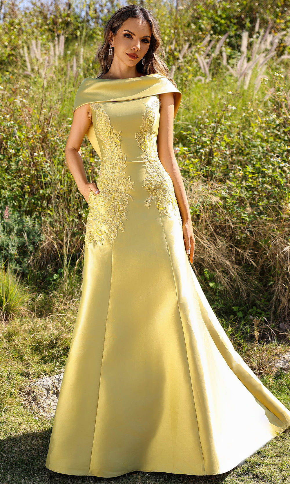 Terani Couture 252E5124 - Pleated Bodice Sweetheart Long Gown Special Occasion Dress