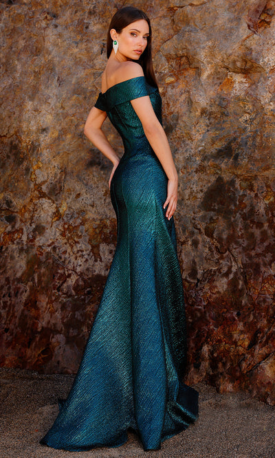 Terani Couture 252M5364 - Sheath Gown with Peplum