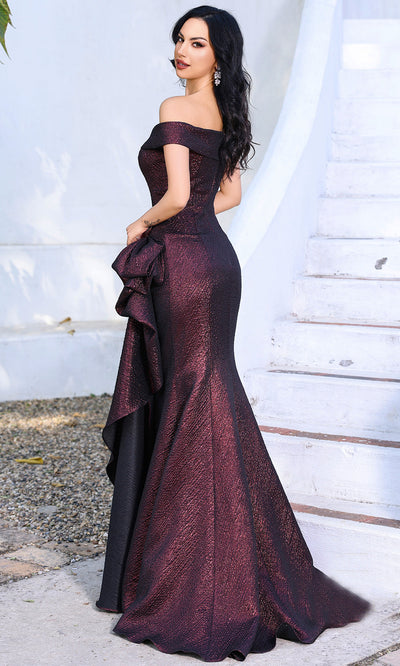 Terani Couture 252M5364 - Sheath Gown with Peplum