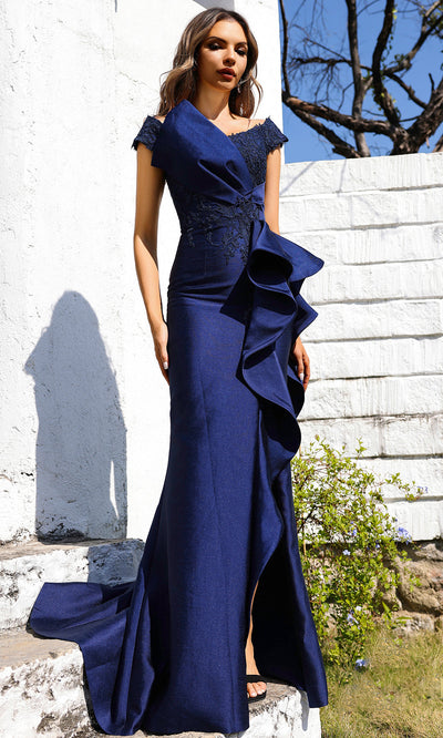 Terani Couture 252E5124 - Pleated Bodice Sweetheart Long Gown Special Occasion Dress