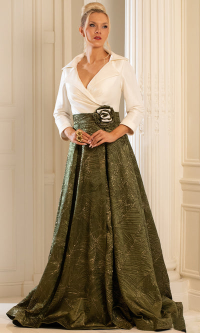 Terani Couture 252M5522 - Collared A-line Gown with Pockets Mother of the Bride Dresses