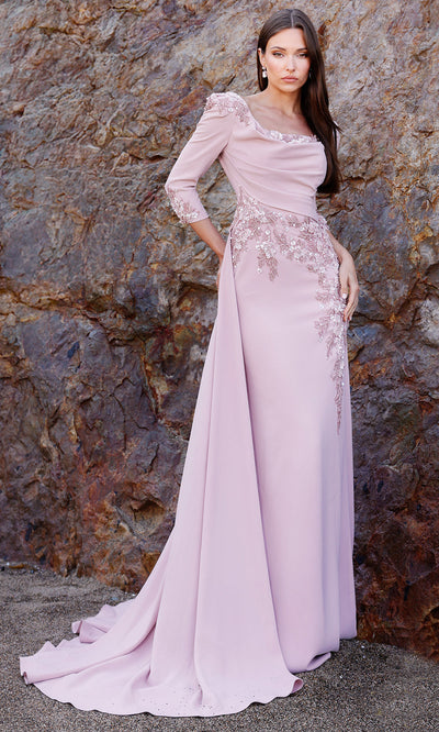 Terani Couture 252M5338 - Elegant Quarter Sleeve Overskirt Gown Mother of the Bride Dresses