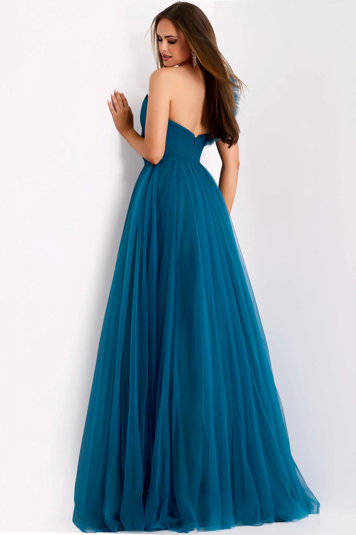 Jovani 25919 - Ruffled One Shoulder Prom Dress