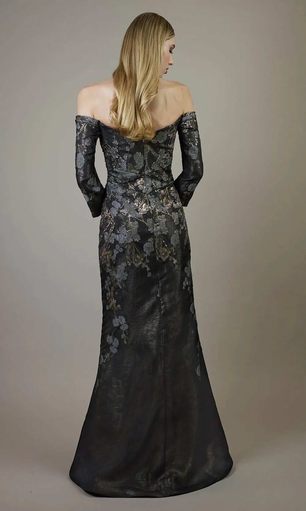 Janique 261021 - Ruching Floral Off?Shoulder Mermaid Dress Mother of the Bride Dresses