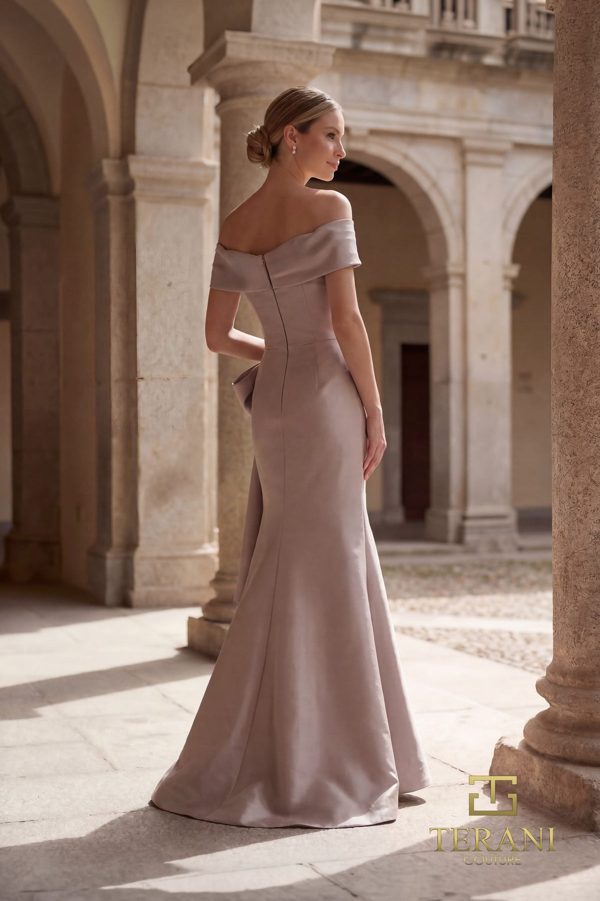 Terani Couture 261M6431 Sweetheart Neck Mikado Mermaid Dress
