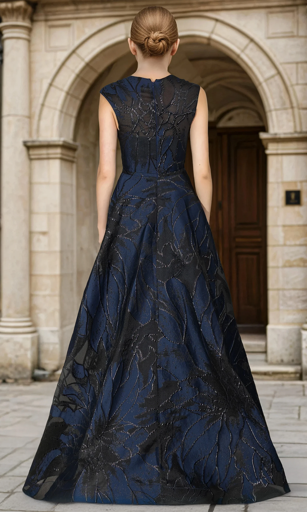 Janique 26209 - 3D Floral Sleeveless A?Line Dress Mother of the Bride Dresses\