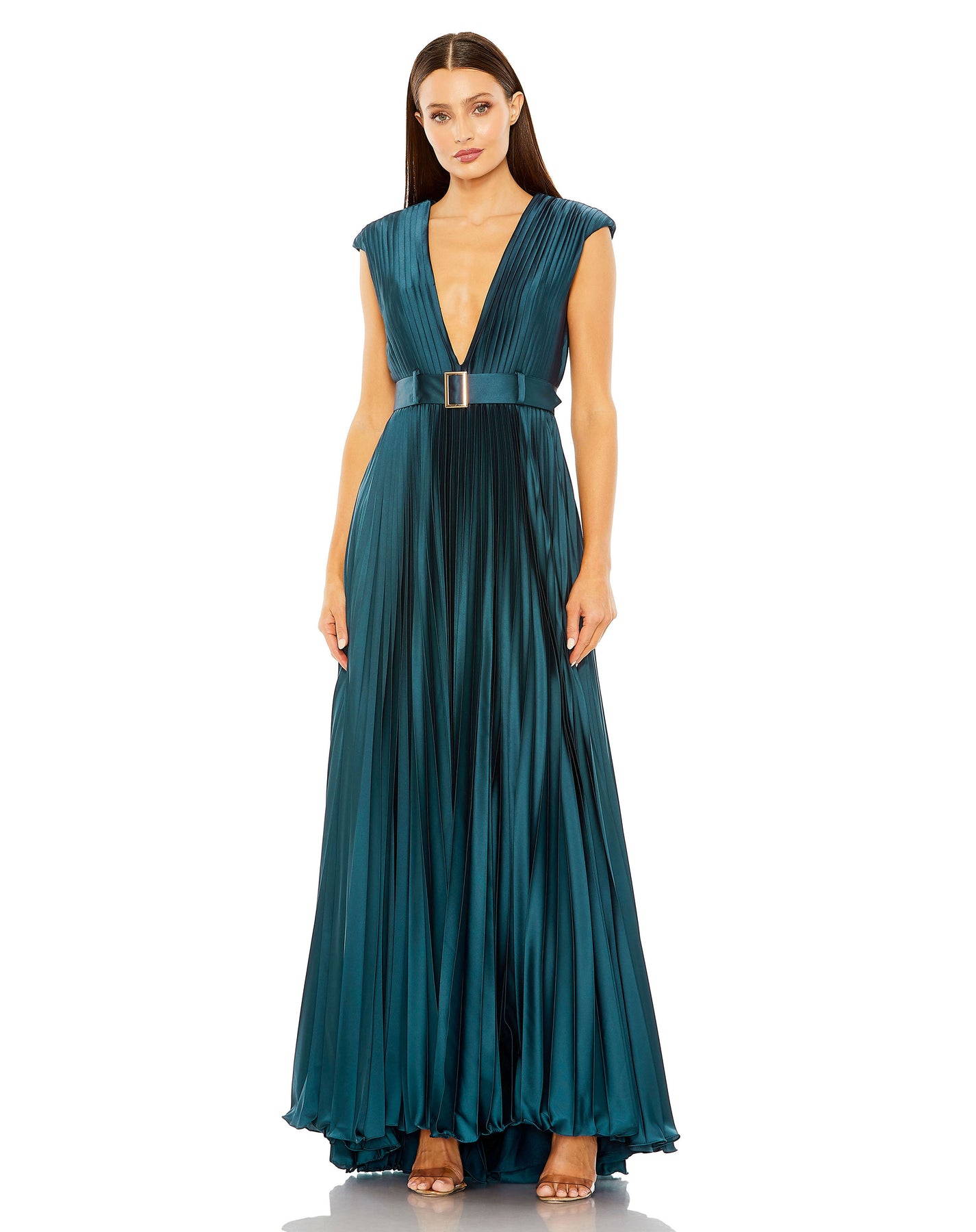 Ieena Duggal 26285I - Cap Sleeve Dress