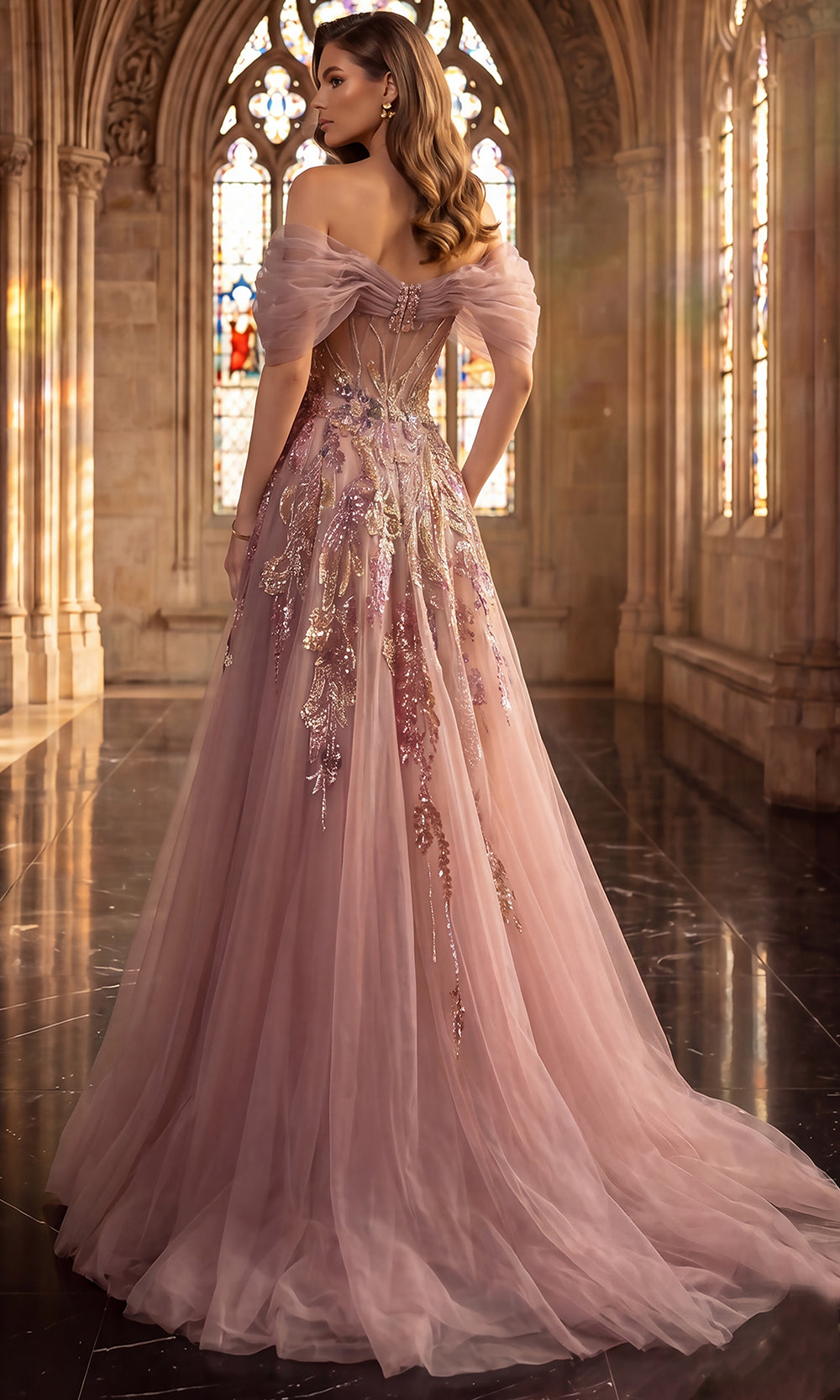 Terani Couture 262M7322 - Layered A-Line Beaded Embroidered Gown
